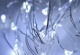 Светодиодная гирлянда Sun Lamp Капля Росы 200 LED, 20м холодный белый свет, батарейки 3 АА - миниатюра 4