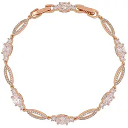 Браслет XUPING Позолота 18K «Кришталевий блиск» довжина з замком 17.5,19.5см х 4-5мм (257358)