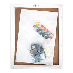 Картина за номерами з алмазною мозаїкою SANTI Мир у долонях 40x50 см (956346) - мініатюра 3