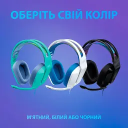 Навушники з мікрофоном Logitech G335 Wired Gaming Black (981-000978) - мініатюра 2