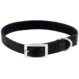 Нашийник для собак Coastal Nylon Web 1х25 см чорний