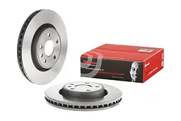 Диск гальмівний вентильований Jeep Grand Cherokee IV, Dodge Durango 10-25р Brembo (09.N236.21) - мініатюра 2