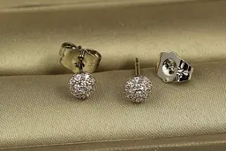 Сережки гвоздики Xuping Jewelry напівсфера 5 мм сріблясті