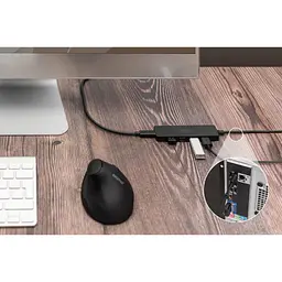 Концентратор Digitus USB-A and USB-C to 4xUSB 1x USB-C 1.2m Black (DA-70236) - мініатюра 2