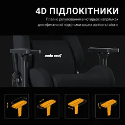 Крісло ігрове Anda Seat Kaiser 2 Pro Size XL Gray Linen Fabric (AD12YXL-17-G-F-G01) - мініатюра 11