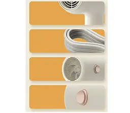 Фен для волосся Enchen Hair Dryer Air 7 з потужним двигуном і функцією іонізації 1800 Вт Бежевий - мініатюра 6