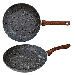 Сковорода универсальная Gusto GRANITE 28 см серая GT-2109-28 - миниатюра 2