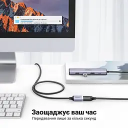 Кабель-подовжувач UGREEN US115 USB 3.0 USB-A 1,5 м чорний (10496) - мініатюра 8