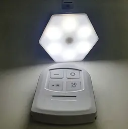 LED світильник сенсорний настінний модульний шестигранний з пультом 1 шт UKC білий - мініатюра 2