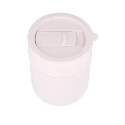 Кавові чашки 295 мл з кришками OldBro Cute Travel Mugs з захисним силіконовим чохлом Pink - мініатюра 3