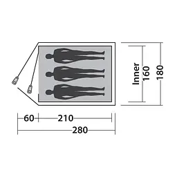 Намет Easy Camp Tent Meteor 300 (1046-120393) - мініатюра 2