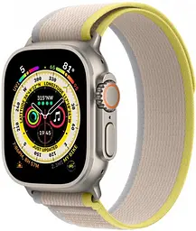 Смарт-годинник Apple Watch Ultra 49mm Titanium Case with Yellow/Beige Trail Loop M/L [MQF23/MQFU3] [72528] - мініатюра 2