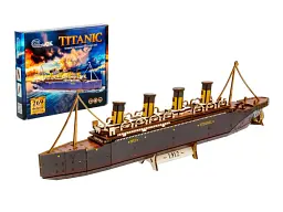 Дерев'яний 3D конструктор Титанік, Puzzleоk (Puz-00938), 269 дет.