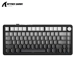 Бездротова клавіатура ATTACK Shark X85 Grey 75% | RGB підсвітка | бокове гравіювання - мініатюра 9