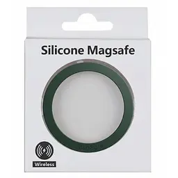 Металлическое кільце Silicone Magnetic Dark Green - мініатюра 2
