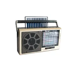 Радіоприймач із сонячною панеллю та батарейками чорний ФМ Golon RX-4700BS - мініатюра 2