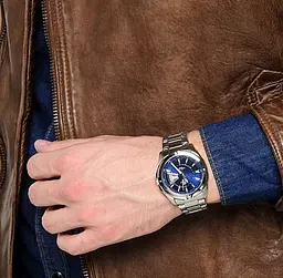Годинники чоловічі сталеві кварцові оригінальні Японія Casio Edifice EF-129D-2AVEF (модуль 5125) - мініатюра 7