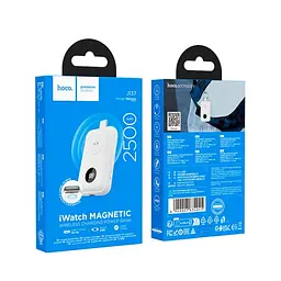 УМБ Hoco J137 Power bank with iWatch charger 2500mAh білий - мініатюра 4