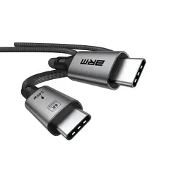 Дата кабель USB-C to USB-C 1.0m USB4 40Gbps 240W 8K60Hz black Armorstandart (ARM81921) - мініатюра 2