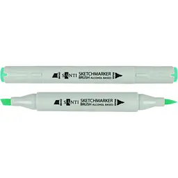 Набір спиртових маркерів Santi Brush SA-68 бірюзовий 6 шт. (390969)