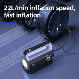 Автомобільний компресор Deli 22 Л/хв, 150 psi (EDL880280S) - мініатюра 4