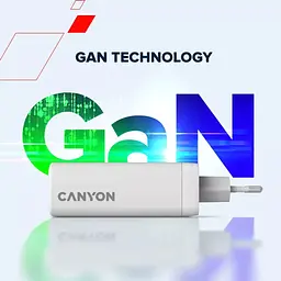 Зарядний пристрій Canyon CU140ACC GaN 150 Вт 3xPD 1xQC EU білий (CNS-CUW140ACC) - мініатюра 7