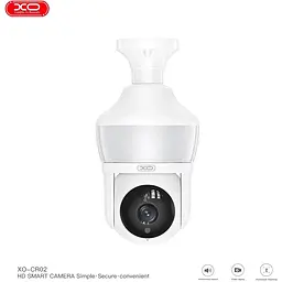 IP-камера відеоспостереження XO CR02 Magic Light Bulb Camera у цоколь Е27 - мініатюра 6