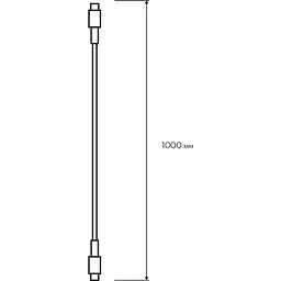 Кабель Type-C to Type-C Euroelectric 100 см 60W 3A білий (100) - мініатюра 3