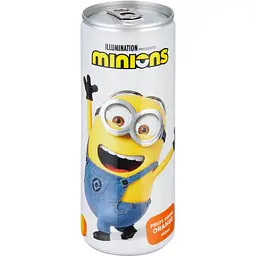 Безалкогольний газований напій The Drinks Minions Fruit Drink Orange зі смаком апельсина 250 мл