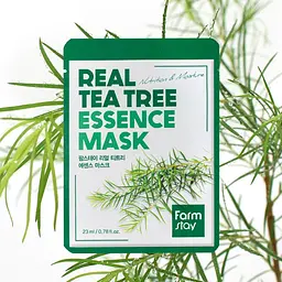 Тканинна маска FarmStay Real Tea Tree Essence Mask з чайним деревом 23 мл - мініатюра 3