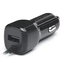 Автомобільний зарядний пристрій Real-El CA-15 (2USB, 2.1A) Black + кабель microUSB - мініатюра 2