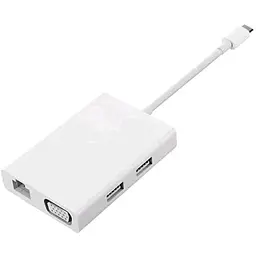 Хаб адаптер Xiaomi Type-C Hub На Lan RJ-45 1gb + VGA + 2 x USB