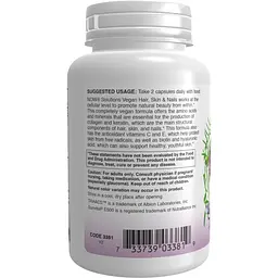 Добавка Now Foods Vegan Hair, Skin & Nails 90 капсул - мініатюра 2