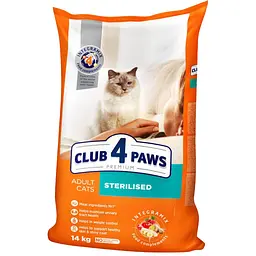 Уцінка. Сухий корм для стерилізованих котів Club 4 Paws Premium Sterilised 14 кг (B4630701) 