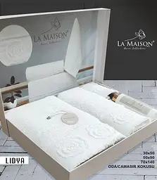 Подарунковий набір рушників з парфумом Lidya La Maison pbe0051108 - мініатюра 4