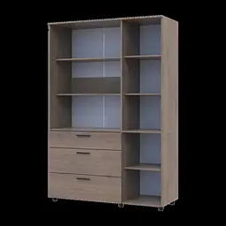 Шафа для одягу Doros Торн Кремона Канноло 3 ДСП/3Ш (полиці) 135х51.6х200 (44900478) - мініатюра 6