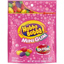 Жувальна гумка Hubba Bubba Skittles Flavored Mini Gum 120 шт 240 г