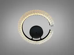 Сучасна LED люстра Diasha 2509/500BK з пультом і димером для вітальні та спальні - мініатюра 2