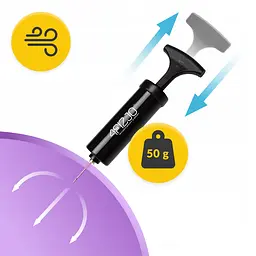 М'яч для пілатесу, йоги, реабілітації 4FIZJO 22 см Violet (P-5905973404860) - мініатюра 4