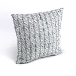 Декоративна подушка Руно Grey Braid 40х40 см сіра, стьобаний чохол