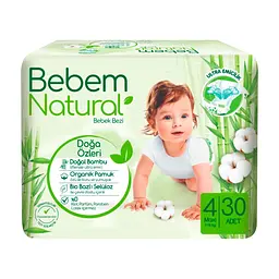 Подгузники Bebem Natural 4 maxi 7-14 кг 30 шт (8690536806027)