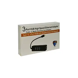 Перехідник Dynamode USB 3.1 Type-C - RJ45 Gigabit Lan, 3*USB 3.0 (USB3.1-TypeC-RJ45-HUB3) - мініатюра 3