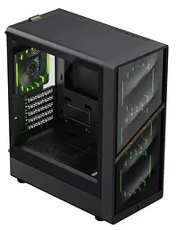 Корпус GameMax Aeris 330 M Tempered Glass без БЖ Black (AERIS 330 MB) - мініатюра 4