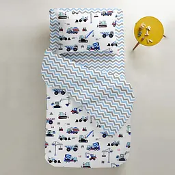 Набір простирадл полуторне Cosas LIGHT BLUE/ZIG BLUE 155х240 см (SetSheet_LightBlue_ZigBlueGrey_155х240) - мініатюра 4