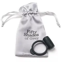 Ерекційне кільце з вібрацією Fifty Shades of Grey 5 см чорний - мініатюра 3
