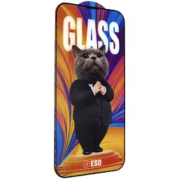 Захисне скло DK Full Glue Cat ESD Anti-Dust для Apple iPhone 14 Plus 016170 black