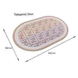 Килимок вологопоглинаючий Wall Sticker 38х58х3 мм (D) SW-00001573 - мініатюра 2