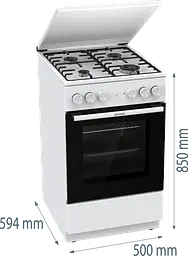 Комбінована плита Gorenje GK5A22WH (7076252) - мініатюра 8