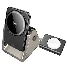 БЗП Borofone BQ30 Wide 3in1 15W Metal gray - мініатюра 4