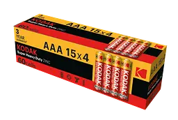 Батарейка Kodak EXTRA HEAVY DUTY R3 коробка 1x4 шт. (6409674) - мініатюра 2